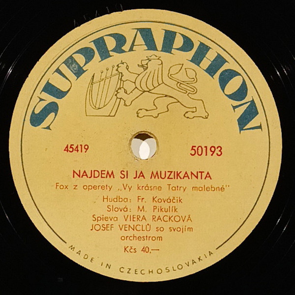 Nájdem Si Ja Muzikanta Takého / Chodníček Vyšliapaný
