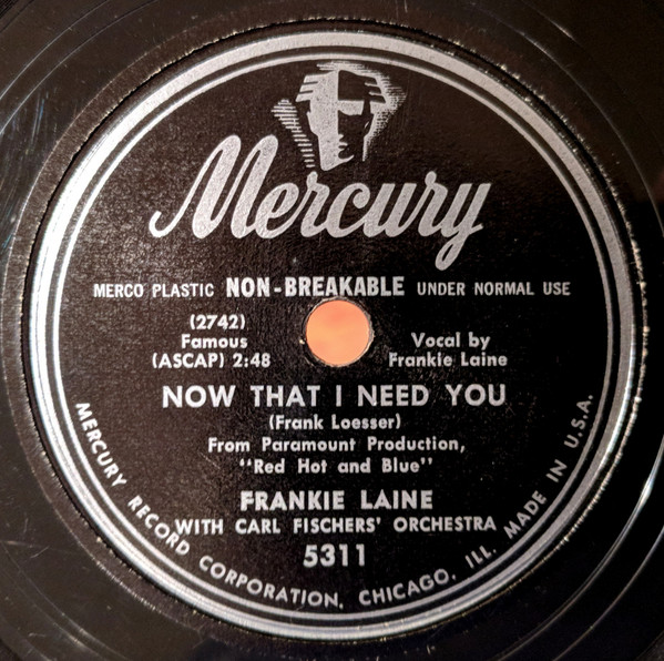 Now That I Need You / My Own-My Only-My All