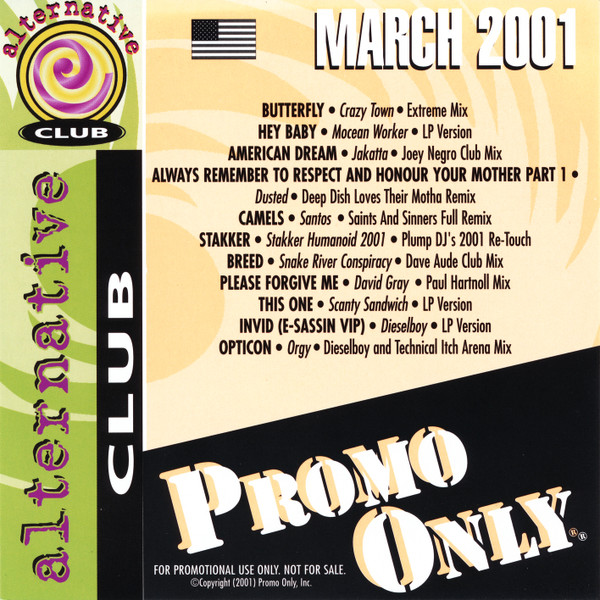 Promo Only Alternative Club : March 2001