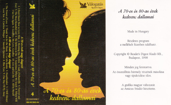 A 70-es és 80-as Évek Kedvenc Dallamai 4