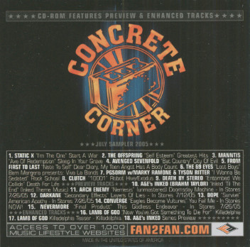 Concrete Corner - August Sampler 2005