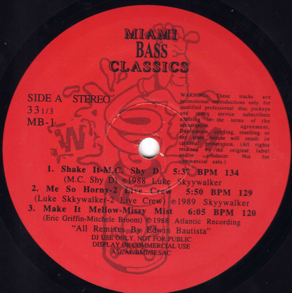 Miami Bass Classics Vol. 1