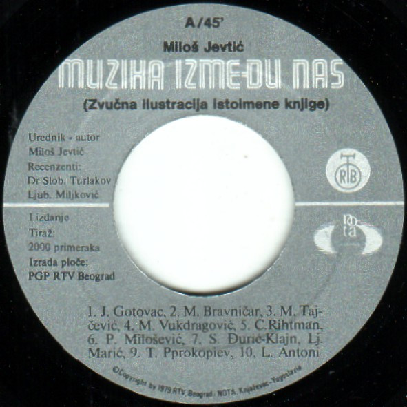 Muzika Između Nas (Zvučna Ilustracija Istoimene Knjige)