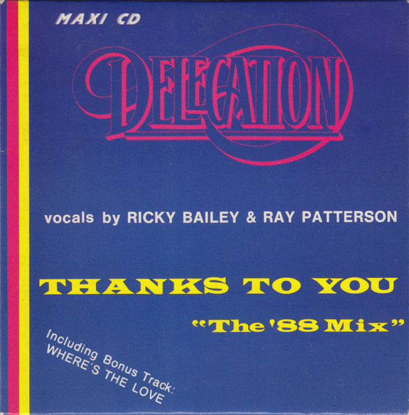 Thanks To You (The '88 Mix)