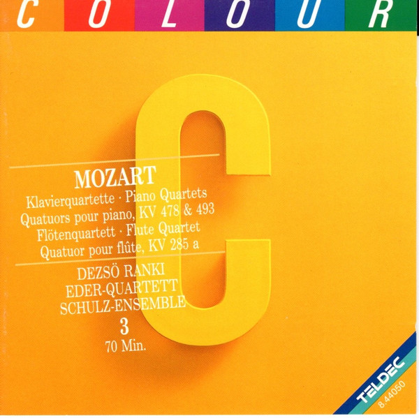 Mozart Piano Quartets Kv 478 & 493 - Flute Quartet Kv 285a