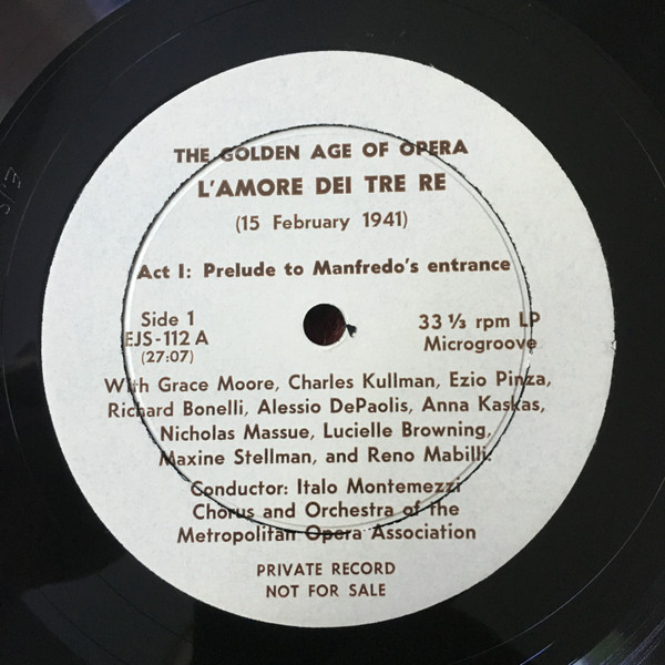 L'Amore Dei Tre Re (15 February 1941)