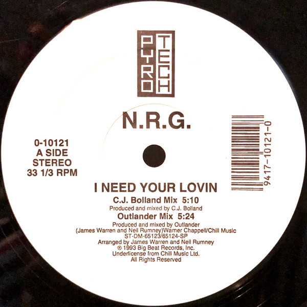 I Need Your Lovin