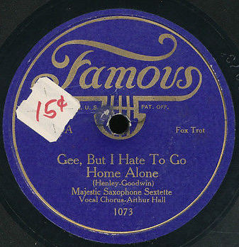 Gee, But I Hate To Go Home Alone / Nobody Lied