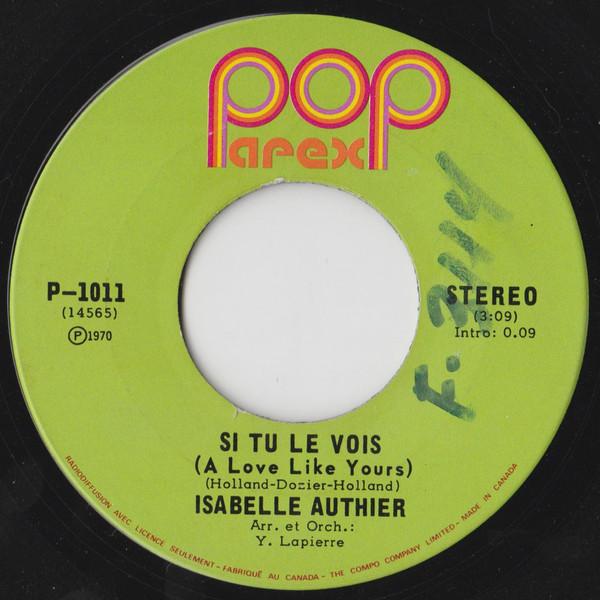 Si Tu Le Vois = A Love Like Yours / Le Vent De L'Ete