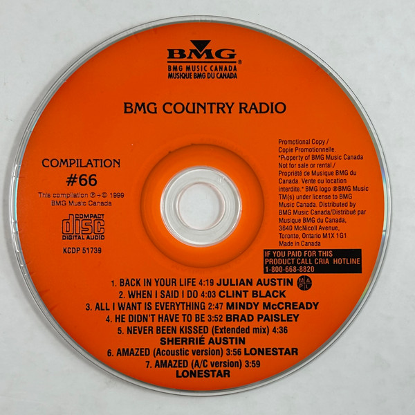 BMG Country Radio Compilation #66 - September 1999