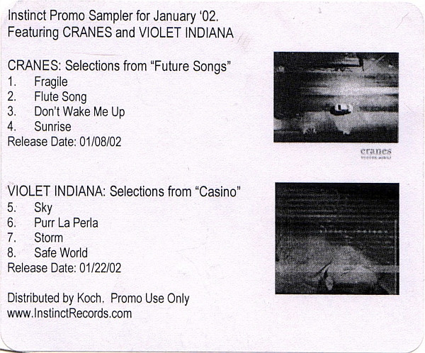 Instinct Promo Sampler For January '02