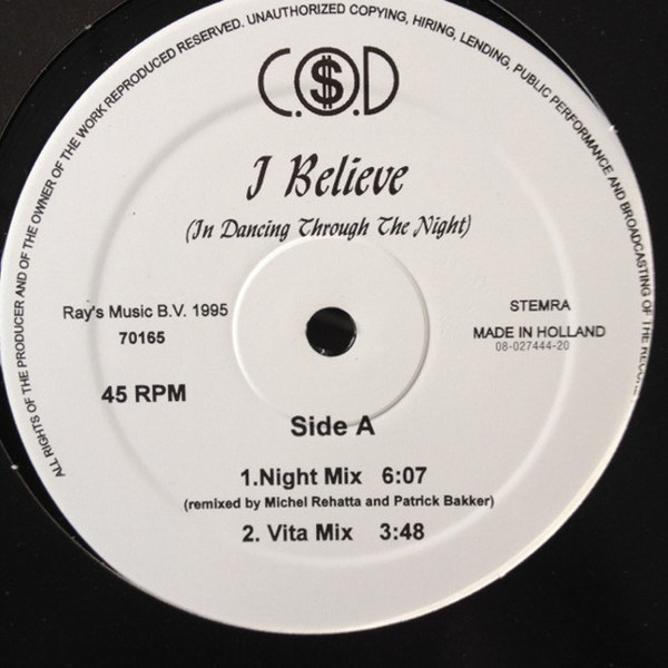I Believe (In Dancing Through The Night)
