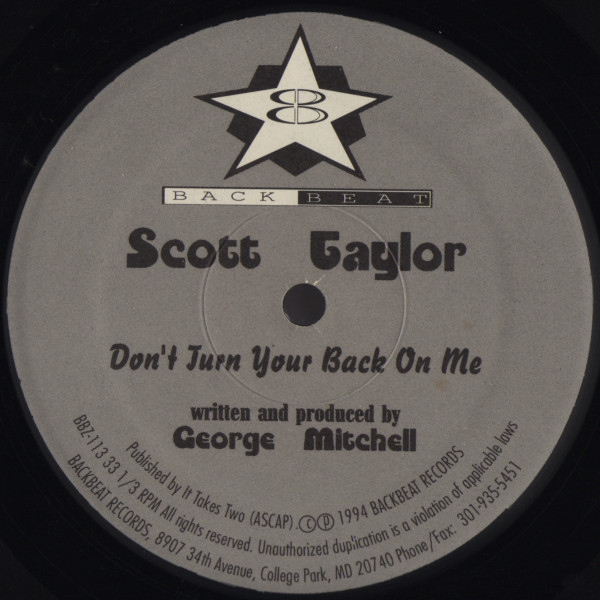 Don't Turn Your Back On Me