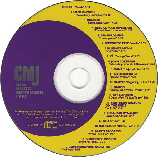 CMJ New Music Monthly Volume 25 September 1995