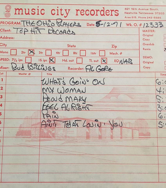 What's Goin' On / My Woman / Proud Mary / Feel Alright / Pain / Ain't That Lovin' You