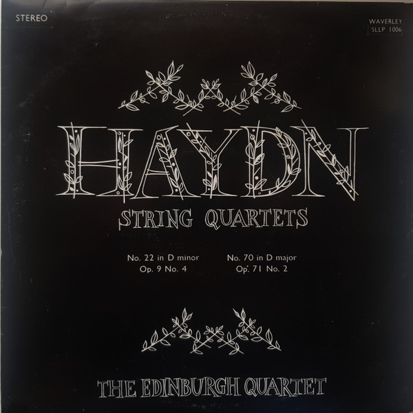 Haydn String Quartets 22 In D Minor Op.9 No.4, No. 70 In D Major Op.71 No.2