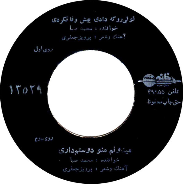 قولى روكه دادى بهش وفا نكردى / ميدونم منو دوستم دارى