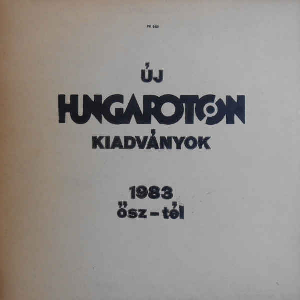 Új Hungaroton Kiadványok 1983 Ősz-Tél