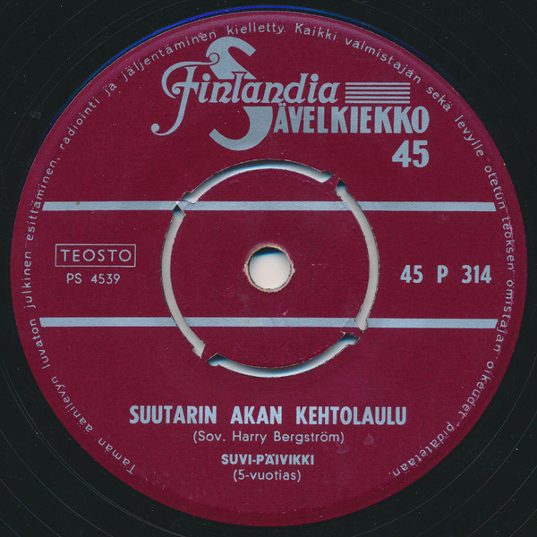 Suutarin Akan Kehtolaulu / Paimenen Laulu Karjakutsuineen / Aleksille Taikinaa