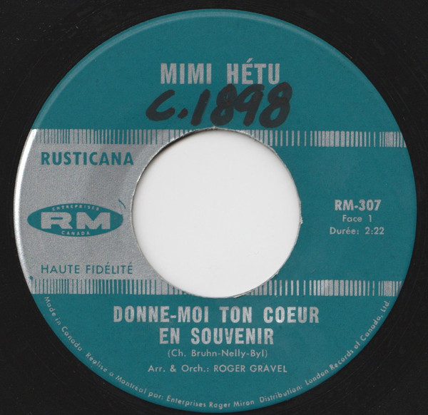 Donne-Moi Ton Coeur En Souvenir / Papa Aime Maman
