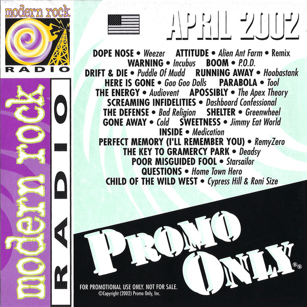 Promo Only Modern Rock Radio: April 2002