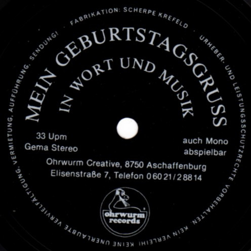 Mein Geburtstagsgruss In Wort Und Musik