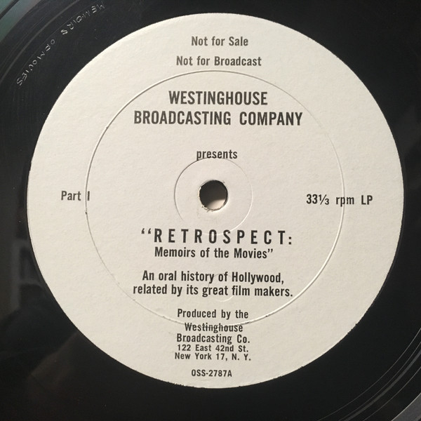 Retrospect: Memoirs Of The Movies