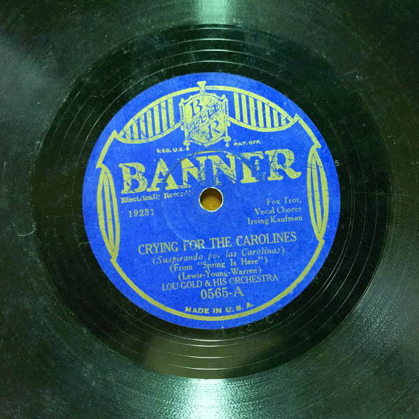 Cryin' For The Carolines / Weary Blues