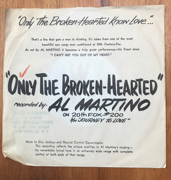 Only The Broken Hearted / Journey To Love