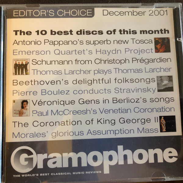 Gramophone Editor's Choice - December 2001