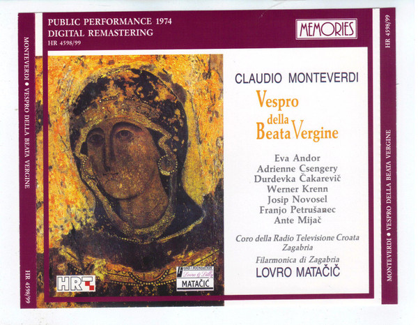 Vespro Della Beata Vergine