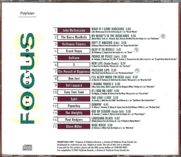 Focus - Late July 1993