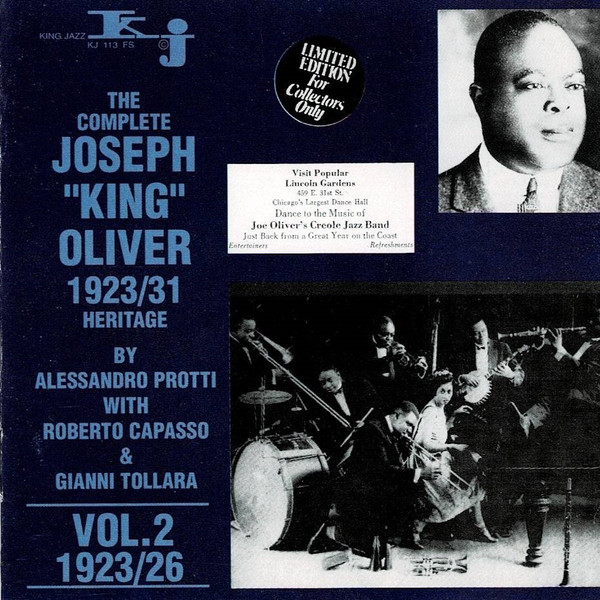 The Complete Joseph "King" Oliver 1923/31 Heritage: Vol. 2 1923/26