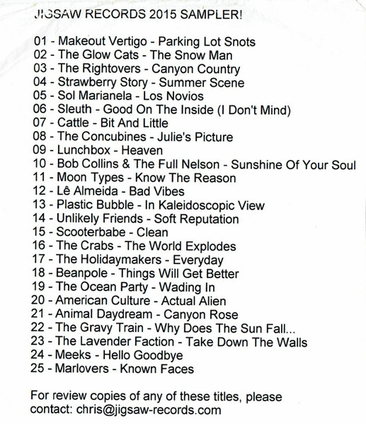 Jigsaw Records 2015 Sampler