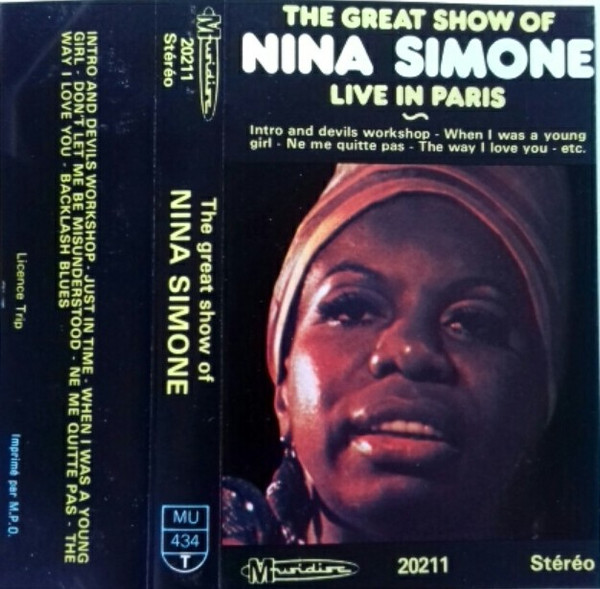 The Great Show Of Nina Simone Live In Paris