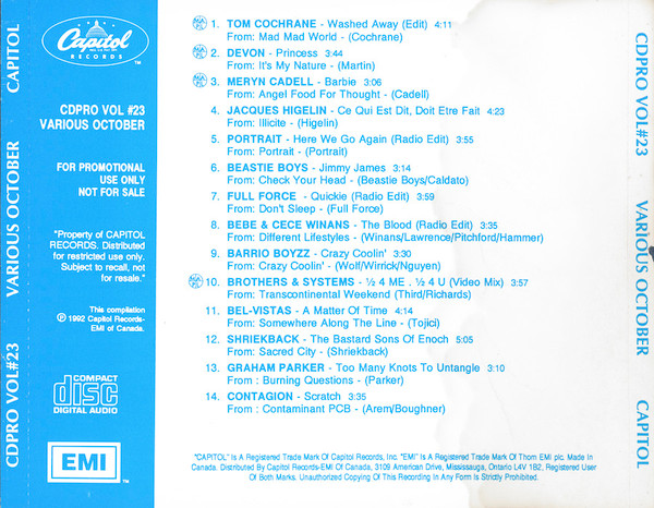 CDPRO Vol #23 Various October 1992