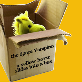 A Yellow Horse Slides Into A Box