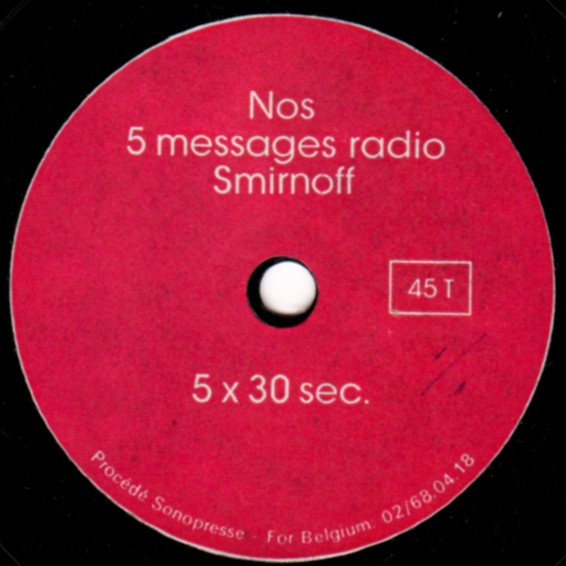 Nos 5 Messages Radio Smirnoff 5 X 30 Sec.