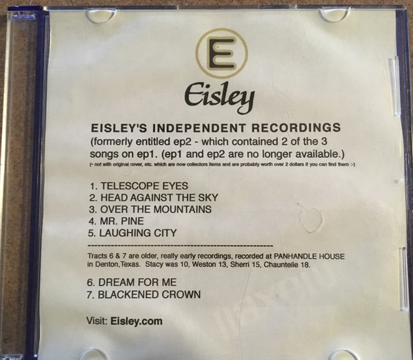 Eisley’s Independent Recordings