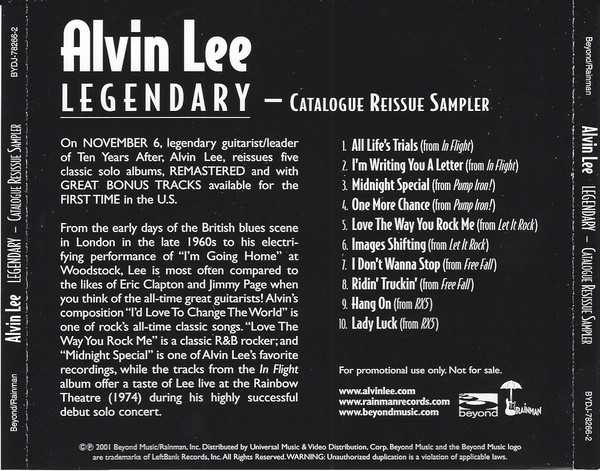Legendary - Catalogue Reissue Sampler
