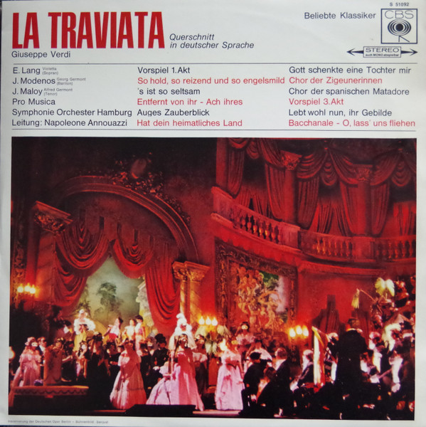 La Traviata (Querschnitt In Deutscher Sprache)