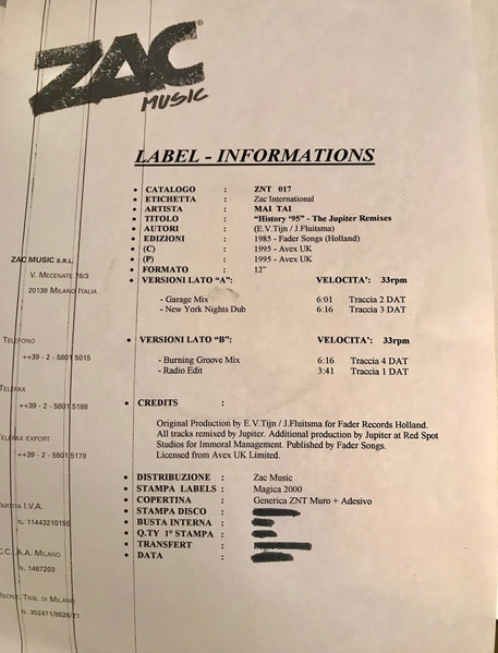 History '95 - The Jupiter Remixes