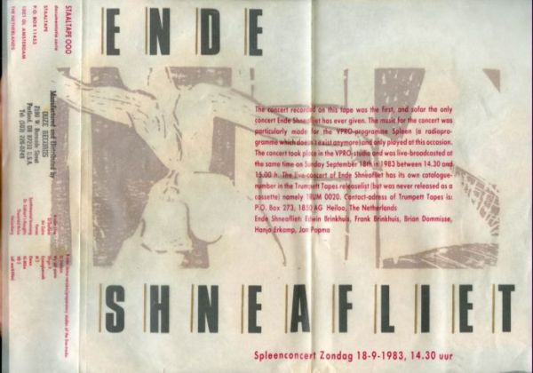 Spleenconcert Zondag 18-9-1983, 14.30 Uur