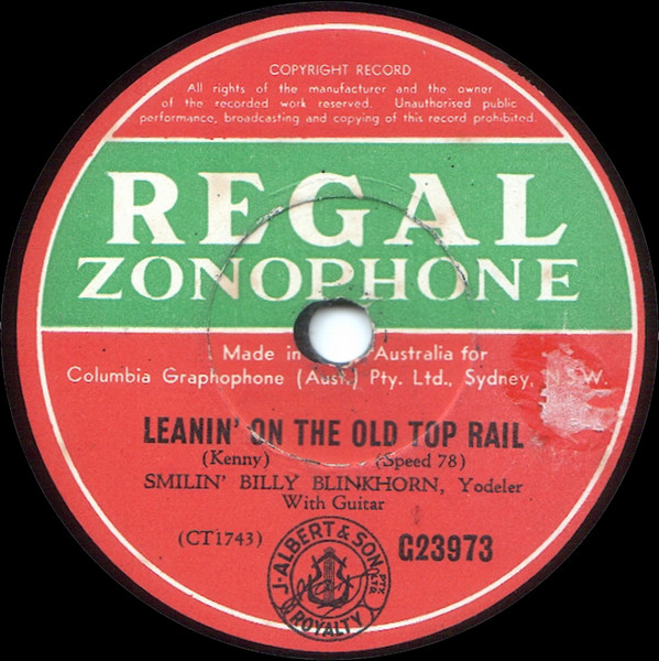 Leanin' On The Old Top Rail / Colorado Blues