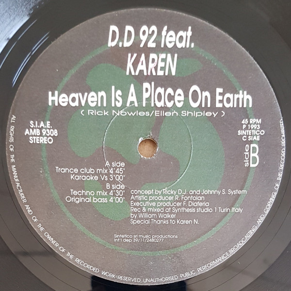 Heaven Is A Place On Earth