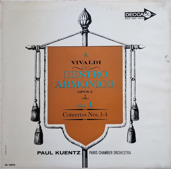 L'Estro Armonico, Opus 3, Vol. 1, Concertos Nos. 1 - 4