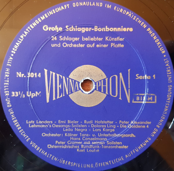 Große Schlager-Bonbonniere