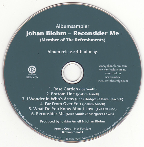 Reconsider Me - Albumsampler