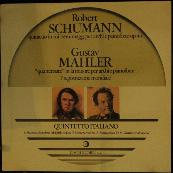 Quintetto In Mi Bem. Magg. Per Archi E Pianoforte Op. 44 / "Quartettsatz" In La Minore Per Archi E Pianoforte