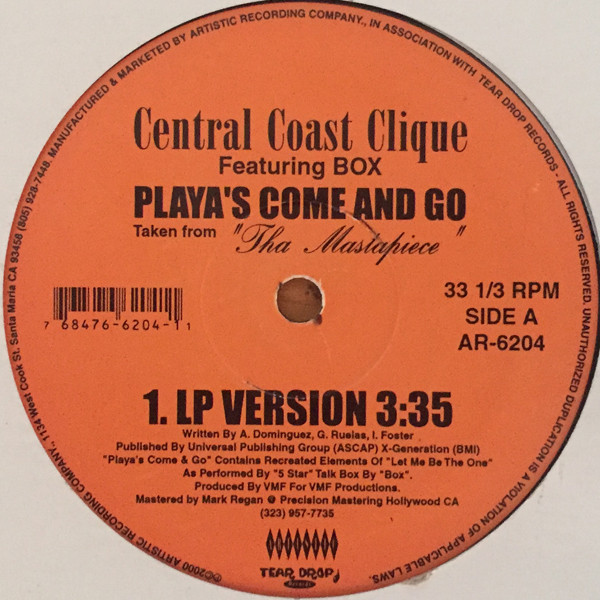 Playa's Come And Go